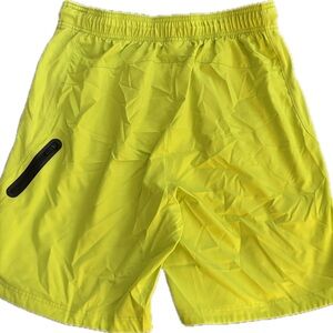 Reebok Men's Bright Yellow Athletic Shorts